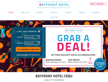 Tablet Screenshot of bayfronthotelcebu.com